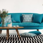 Sofa giường nhập khẩu màu xanh ngọc 034